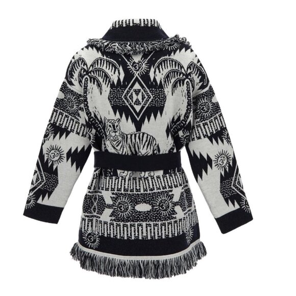 Alanui Wood Block Ibrid Cardigan Sweater Designer Luxury Size XS Women's NWT - Picture 1 of 16
